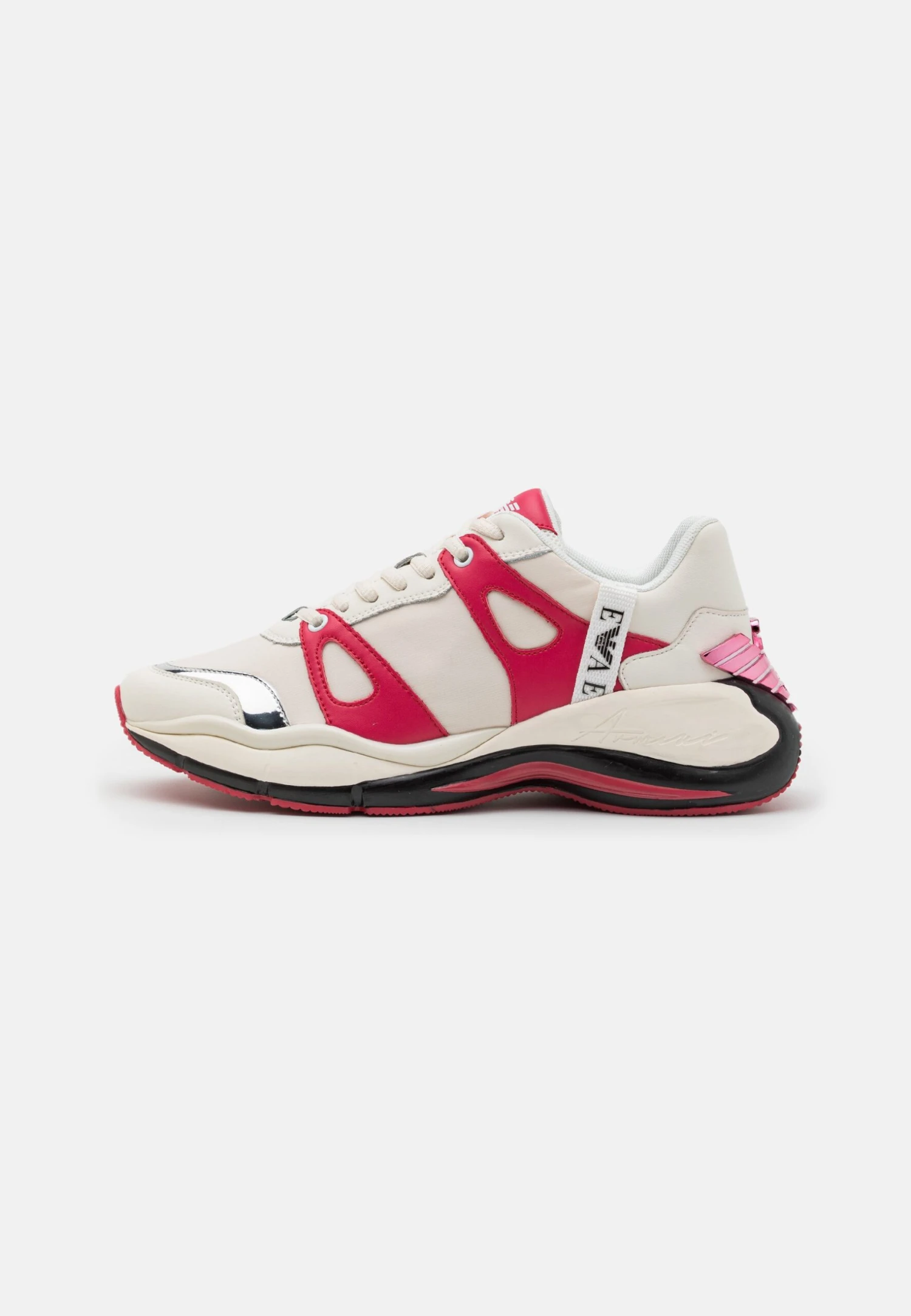 Emporio Armani Trainers - Warm White/Pink/Silver 4 Emporio Armani Trainers - Warm White/Pink/Silver - Image 2