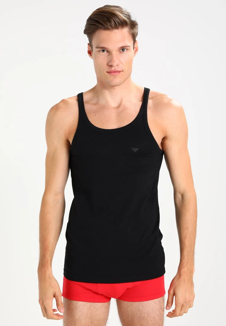 Emporio Armani 2 Pack - Undershirt - Black/Heather Gray 6 Emporio Armani 2 Pack - Undershirt - Black/Heather Gray - Image 4