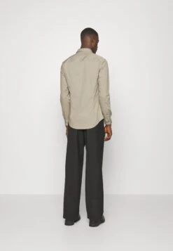 Emporio Armani Formal Shirt - Greige -Total Wear Store 012d932cac754ae98726ef7d0a896d31