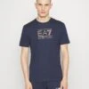 EA7 Emporio Armani Print T-Shirt - Blu Navy -Total Wear Store 0174a476f0224294ada12e2b6e0615ef