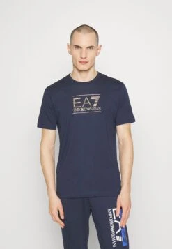 EA7 Emporio Armani Print T-Shirt - Blu Navy