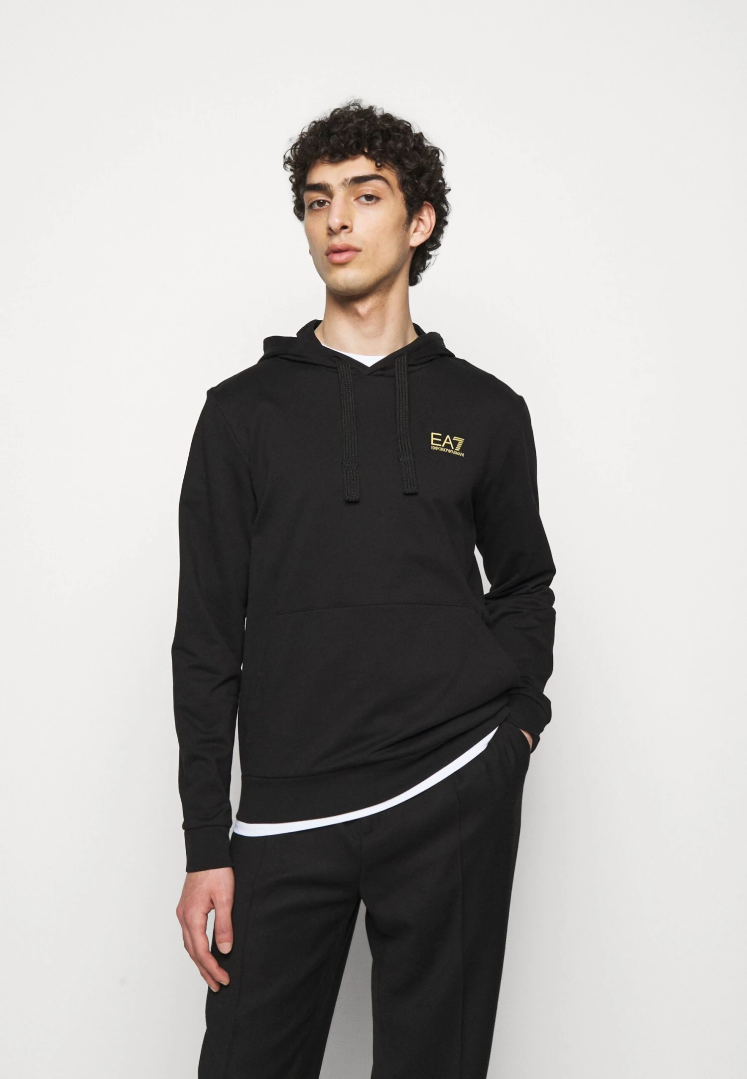 EA7 Emporio Armani Hoodie - Black/Gold 3 EA7 Emporio Armani Hoodie - Black/Gold