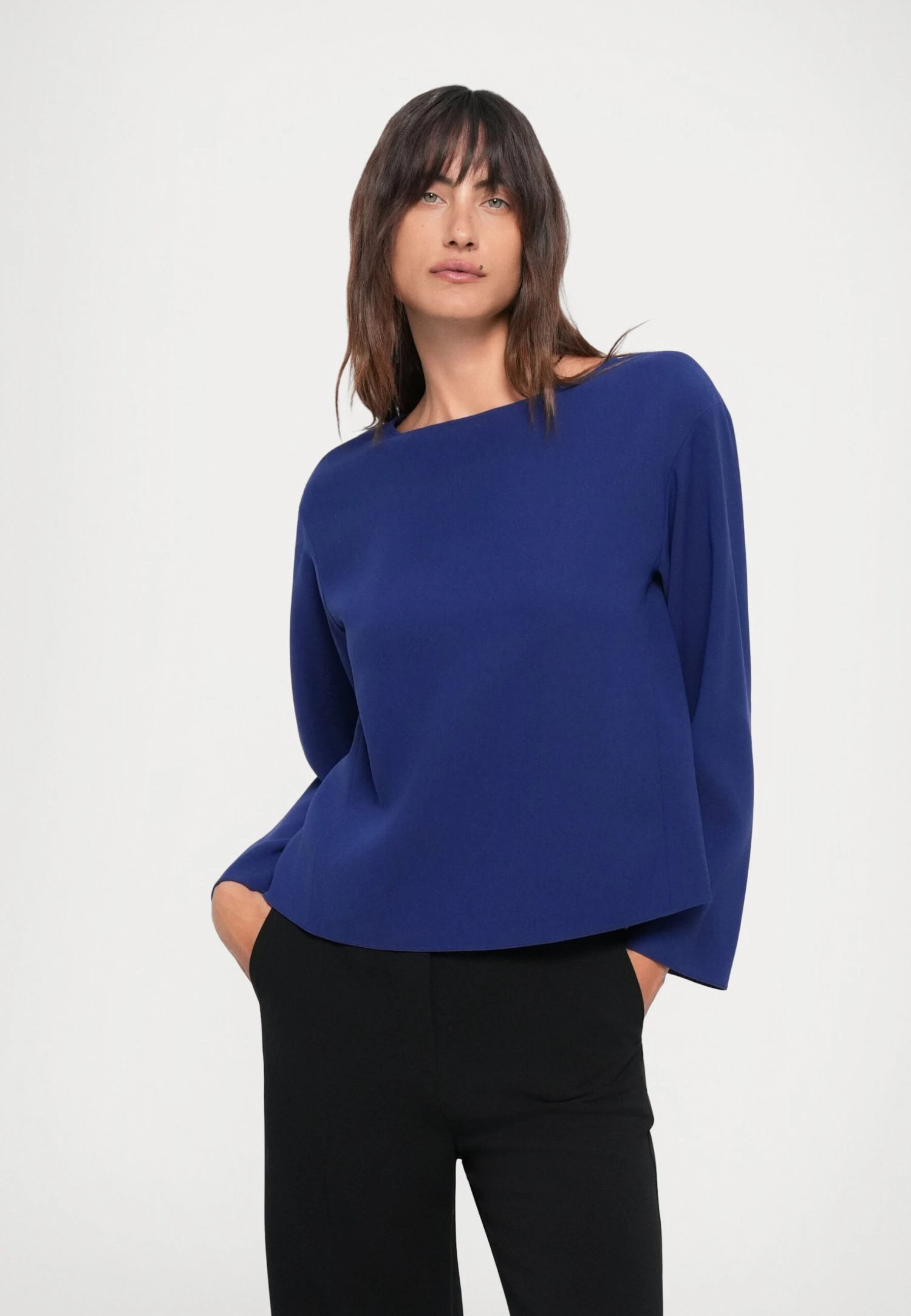 Emporio Armani Blouse - Royal Blue 7 Emporio Armani Blouse - Royal Blue - Image 5