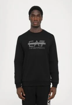 EA7 Emporio Armani TRAIN LOGO SERIES - Sweatshirt - Black