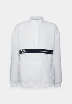 EA7 Emporio Armani Tennis Club Light - Long Sleeved Top - White -Total Wear Store 0211f2cfe7c54394b27684a4b7a0b9b7