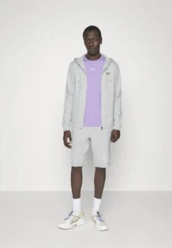 EA7 Emporio Armani Zip-Up Sweatshirt - Light Grey -Total Wear Store 027212febb9d4a79ab8ad7fb200d6130