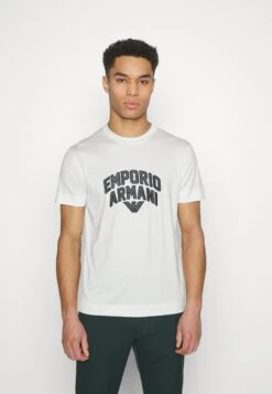 Emporio Armani Print T-Shirt - Bianco Caldo