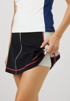 EA7 Emporio Armani TENNIS PRO FREESTYLE SKIRT - Sports Skirt - Black/vapor Blue -Total Wear Store 032c830e71d345eca9dbbd1580690fc0