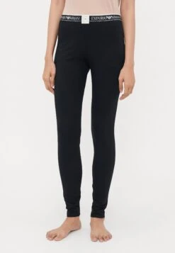Emporio Armani LEGGINGS - Pyjama Bottoms - Black