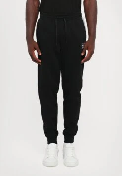 EA7 Emporio Armani TRAIN LINES PANTS - Tracksuit Bottoms - Black Beauty
