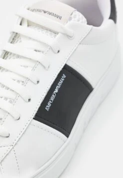 Emporio Armani Zar - Trainers - White/Black -Total Wear Store 043a5258fa504c38b91c034c00c2cd24