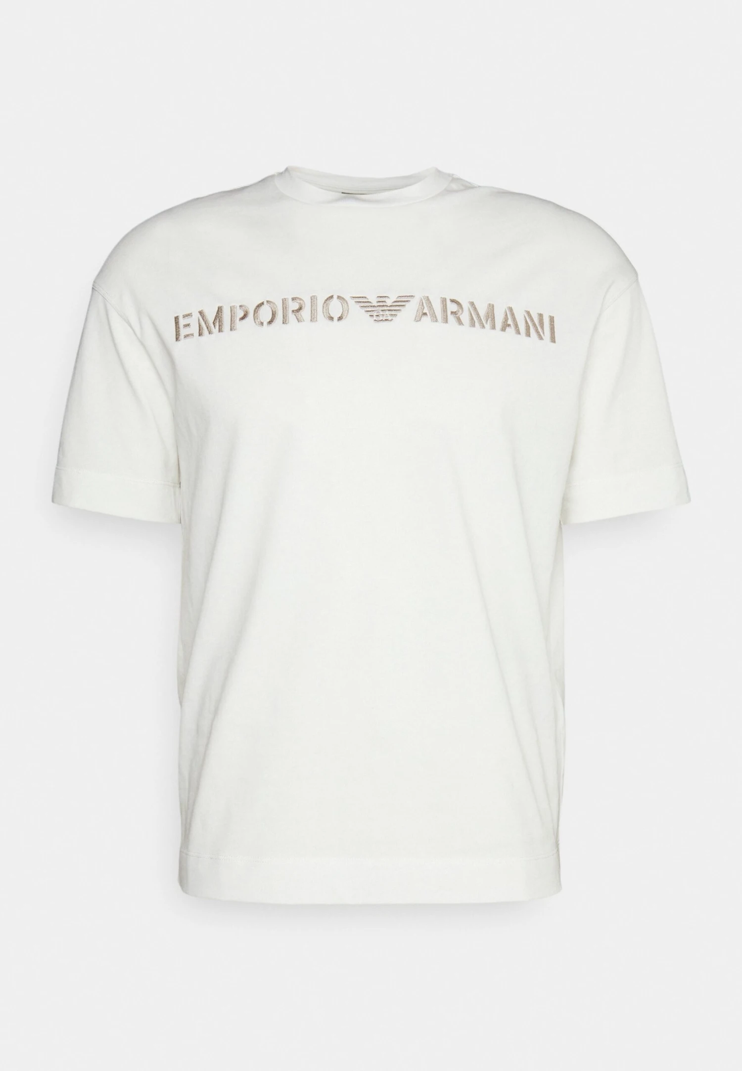 Emporio Armani Print T-Shirt - Bianco Caldo 6 Emporio Armani Print T-Shirt - Bianco Caldo - Image 4