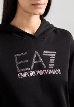 EA7 Emporio Armani Sweatshirt - Black/dusky Orchid -Total Wear Store 04971976dc134e478b104002efbf9fe2