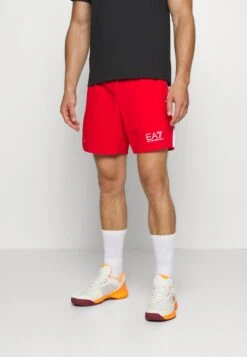 EA7 Emporio Armani SHORTS - Sports Shorts - Navy Blue/red