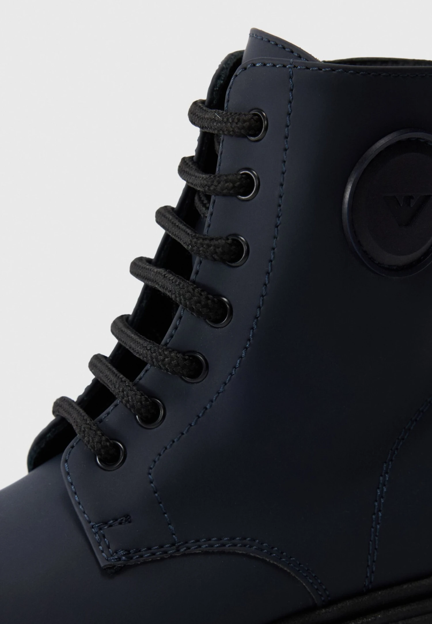 Emporio Armani UNISEX - Lace-up Ankle Boots - Navy 8 Emporio Armani UNISEX - Lace-up Ankle Boots - Navy - Image 6