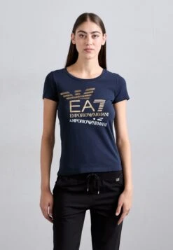 EA7 Emporio Armani Print T-shirt - Blue