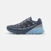 EA7 Emporio Armani Crusher Distance Trail Unisex - Trainers - Triple Black Iris/Silver/Ashley Blue