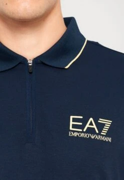 EA7 Emporio Armani TRAIN LABEL - Polo Shirt - Blue -Total Wear Store 07efc123372746c89afad9c797079a1c