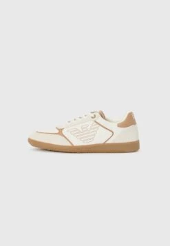 EA7 Emporio Armani NEW HERITAGE EAGLE UNISEX - Trainers - Off White/tigers Eye/honey