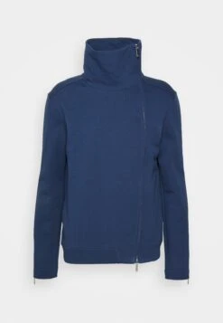 Emporio Armani Blouson Jacket - Zip-Up Sweatshirt - Blu Navy -Total Wear Store 08f85eb0d656406fb8f0cc5a66dfb8d0