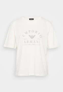 Emporio Armani CREW NECK LOOSE FIT - Pyjama Top - Ivory -Total Wear Store 0933cb816d564fd4b453ff32a39e09a2