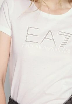 EA7 Emporio Armani Print T-Shirt - White/Sparkle -Total Wear Store 096c6f8839db4fc58c4b4e01826cd48e