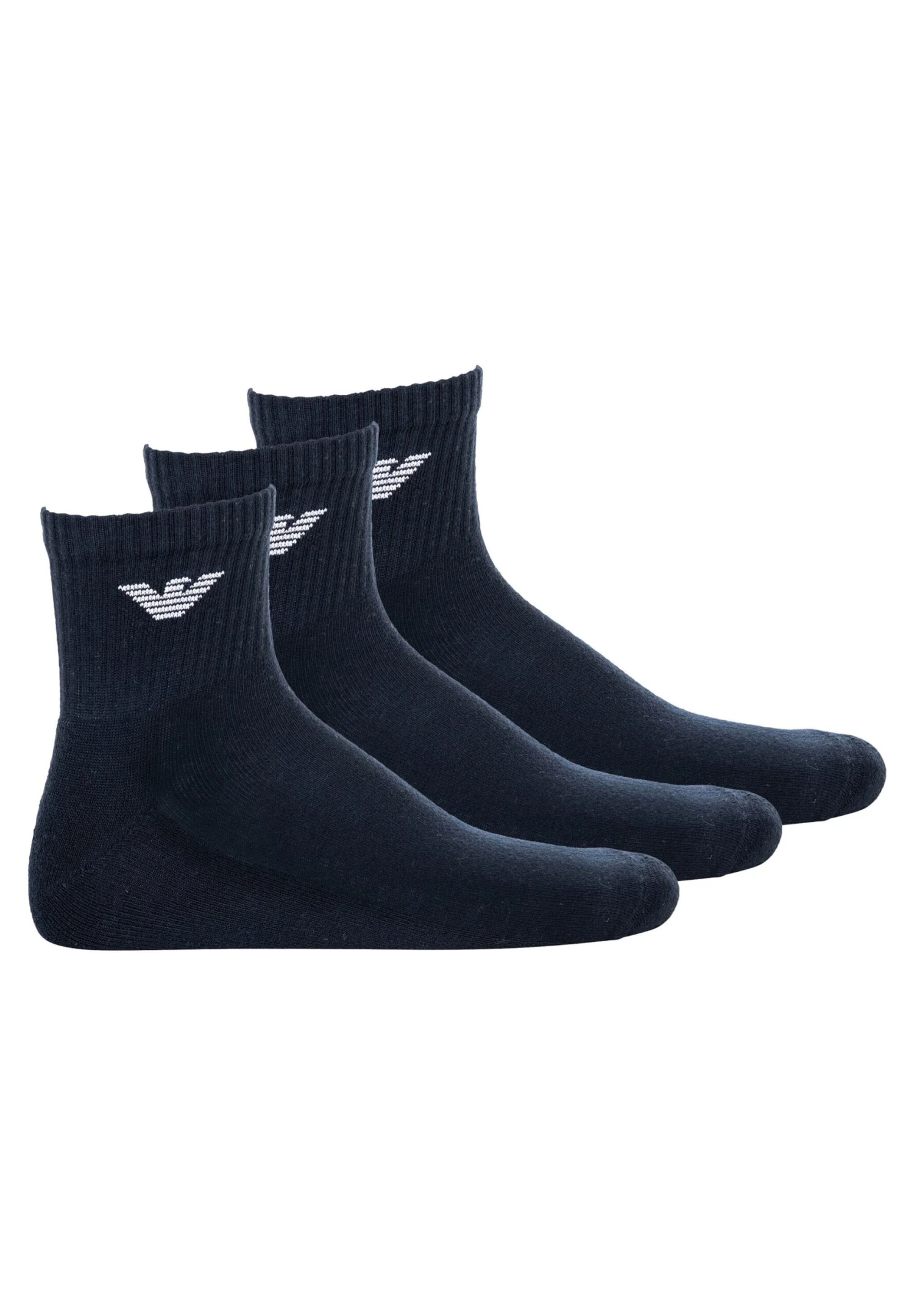 Emporio Armani Short Socks 3Pack - Socks - Marine 3 Emporio Armani Short Socks 3Pack - Socks - Marine