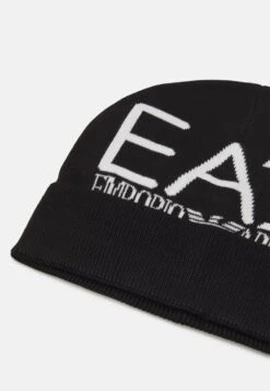 EA7 Emporio Armani MOUNTAIN VISIBILITY BEANIE UNISEX - Beanie - Black/white -Total Wear Store 09c9ecb6bb2b4f18bfd0d951b87f3cc5