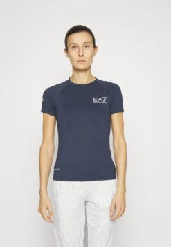 EA7 Emporio Armani Print T-Shirt - Navy Blue