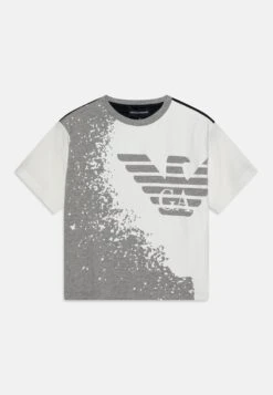Emporio Armani Unisex - Print T-Shirt - Grey/White/Black