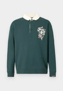 EA7 Emporio Armani TRAIN CLUB HOUSE BUTTONERD RUGBY UNISEX - Sweatshirt - Ponderosa Pine -Total Wear Store 0aff068ffd5a4eebb9713e95a3a78a01