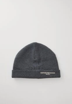 Emporio Armani BEANIE HAT - Beanie - Medium Grey Melange