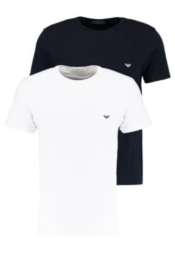 Emporio Armani Crew Neck 2 Pack - Undershirt - White/Navy Blue 13 Emporio Armani Crew Neck 2 Pack - Undershirt - White/Navy Blue -Total Wear Store 0c19eb6a28ec4af292cf74c2501fc3b2