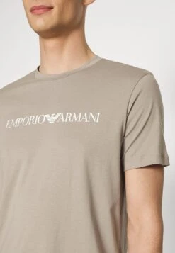 Emporio Armani Print T-Shirt - Beige -Total Wear Store 0c55f0d2c78d4499ab77ffd30fb43eff