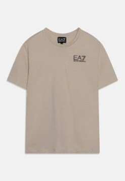 EA7 Emporio Armani Unisex - Basic T-Shirt - Silver Cloud Beige