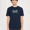 EA7 Emporio Armani TRAIN LABEL TEE BIG LOGO - Print T-shirt - Blue 1 EA7 Emporio Armani TRAIN LABEL TEE BIG LOGO - Print T-shirt - Blue -Total Wear Store 0c67ee671cde4d44a04c2f377548eb89