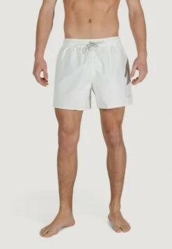 EA7 Emporio Armani Swimming Shorts - White Silver
