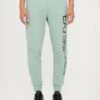 EA7 Emporio Armani TRAIN LOGO SERIES PANTS - Tracksuit Bottoms - Blue Surf