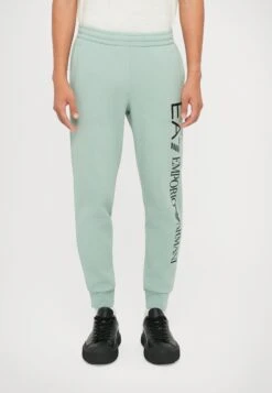 EA7 Emporio Armani TRAIN LOGO SERIES PANTS - Tracksuit Bottoms - Blue Surf