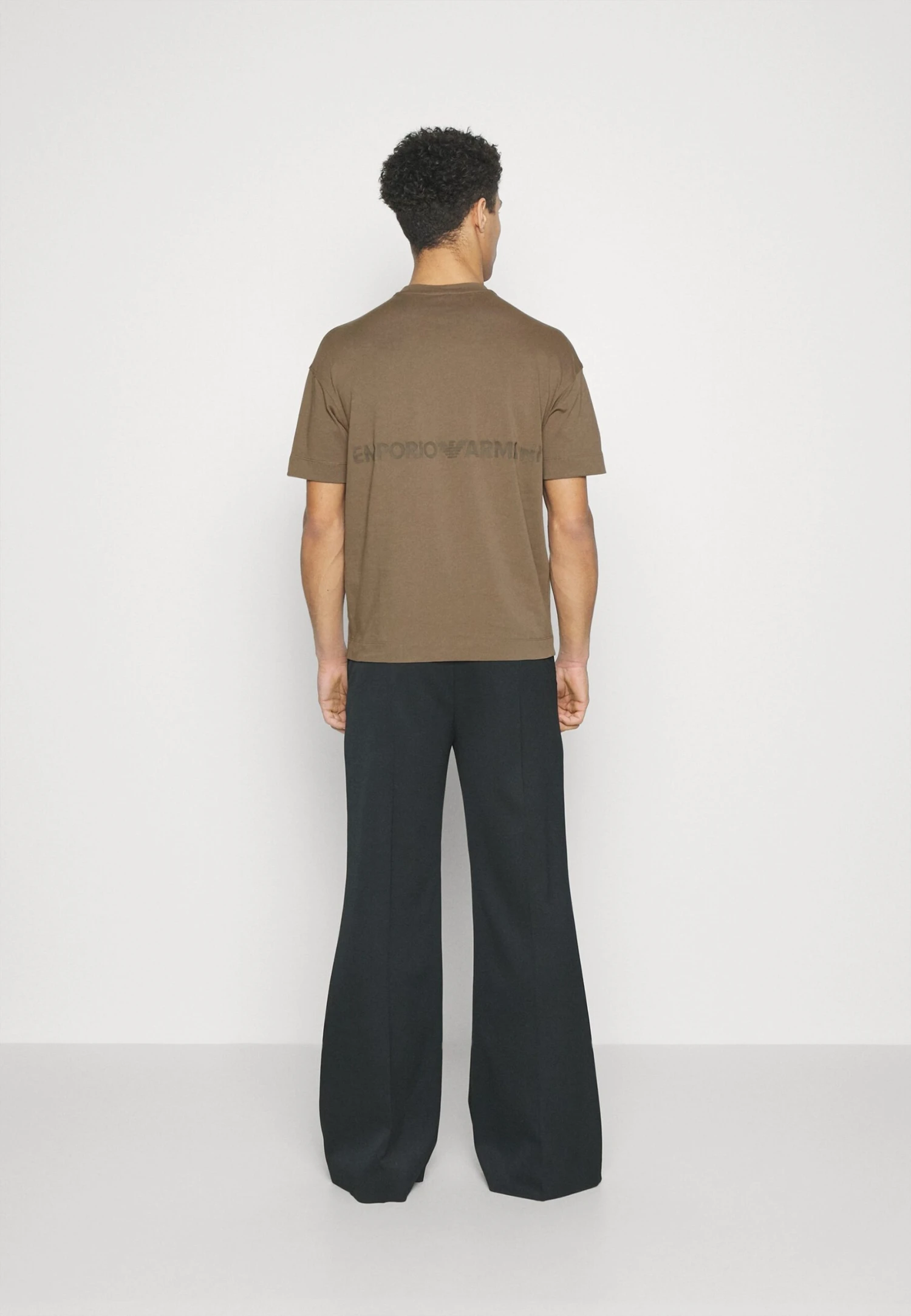 Emporio Armani Print T-Shirt - Fango 5 Emporio Armani Print T-Shirt - Fango - Image 3