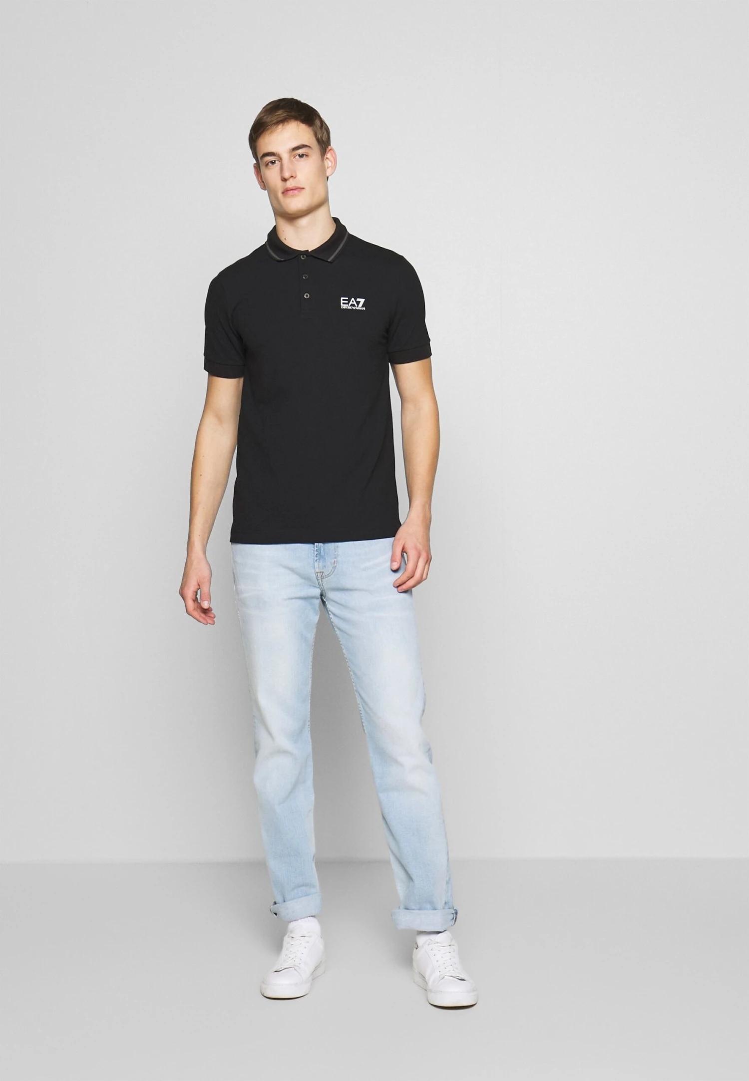 EA7 Emporio Armani Polo Shirt - Black 4 EA7 Emporio Armani Polo Shirt - Black - Image 2