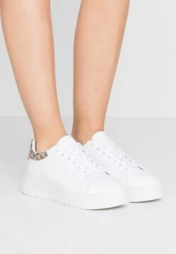 Emporio Armani Trainers - White/Ecru