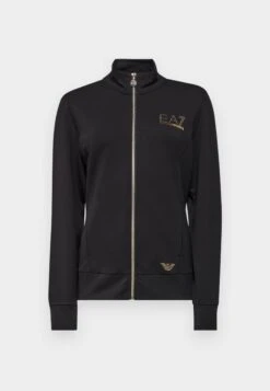 EA7 Emporio Armani Zip-up Sweatshirt - Black -Total Wear Store 0e1a9488752a46d2b3903c9b043b0e68