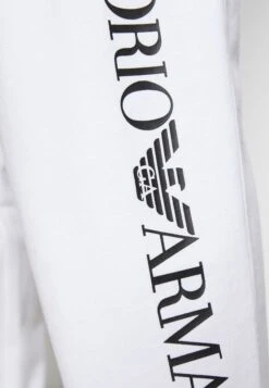 EA7 Emporio Armani Trouser - Tracksuit Bottoms - White/Black 17 EA7 Emporio Armani Trouser - Tracksuit Bottoms - White/Black -Total Wear Store 0e50703c49cd467c9f3f498517eb1d49