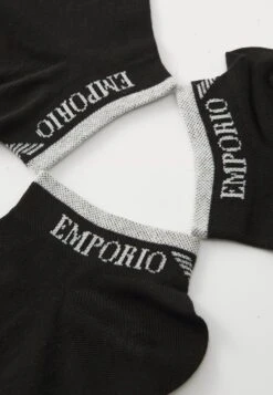 Emporio Armani ANKLE SOCKS 3 PACK - Socks - Black/black/black -Total Wear Store 0e513f78b0e844269c162f5d10a4ba0e