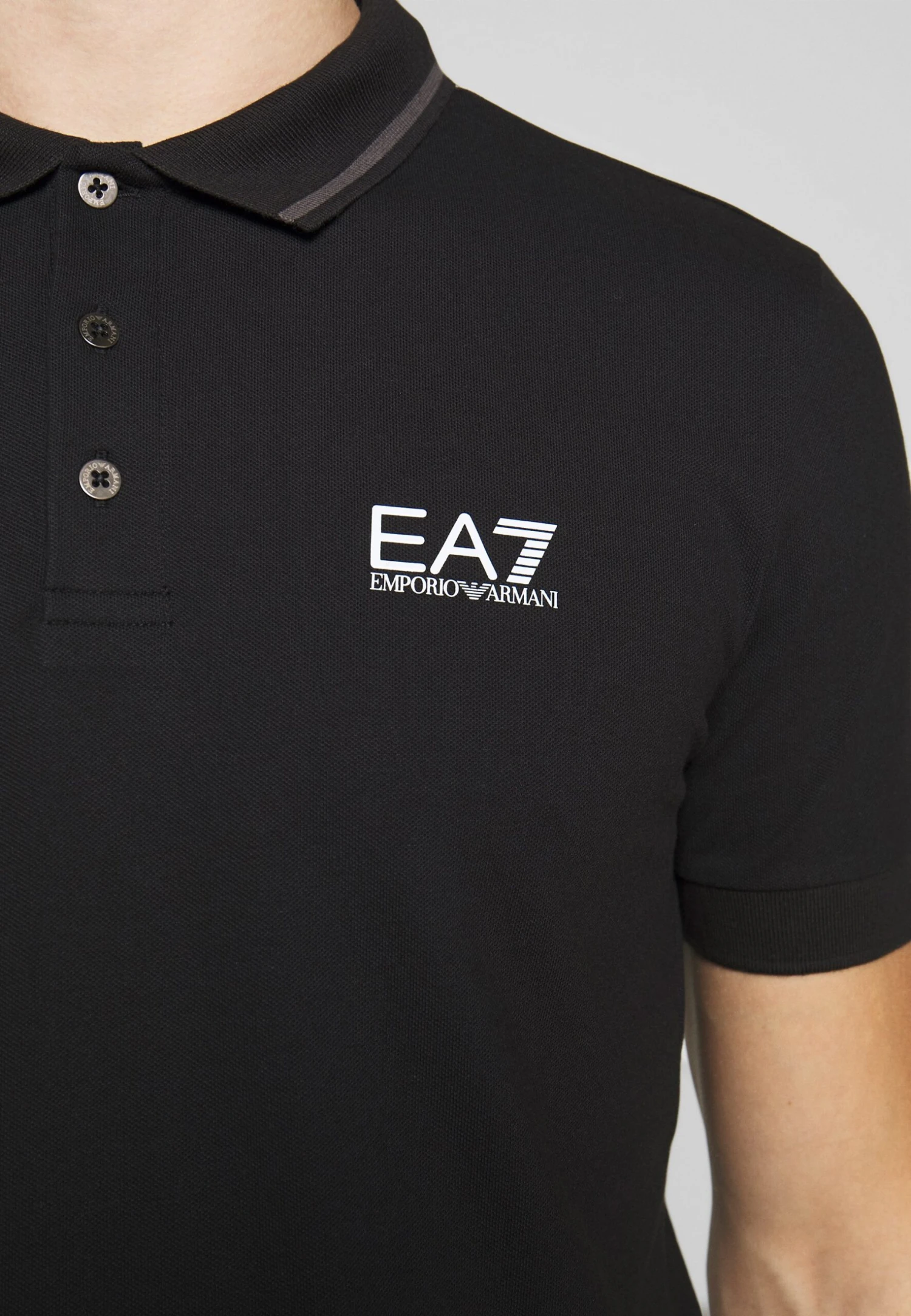 EA7 Emporio Armani Polo Shirt - Black 9 EA7 Emporio Armani Polo Shirt - Black - Image 7