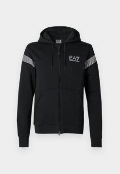 EA7 Emporio Armani TRAIN 7 LINES HOODIE - Hoodie - Asphalt -Total Wear Store 0efb81eb500b43418e6a071cce573722