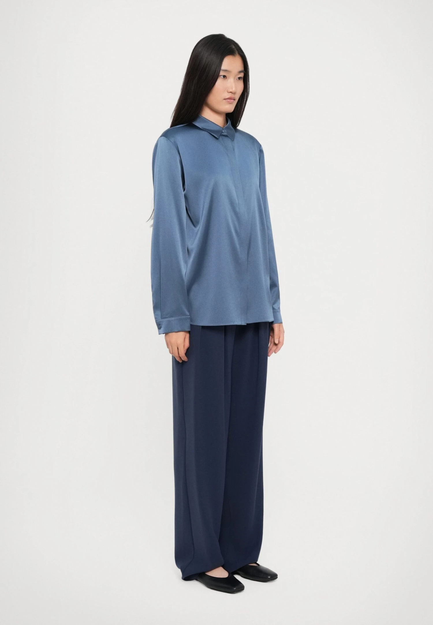 Emporio Armani SHIRT - Button-down Blouse - China Blue 6 Emporio Armani SHIRT - Button-down Blouse - China Blue - Image 4