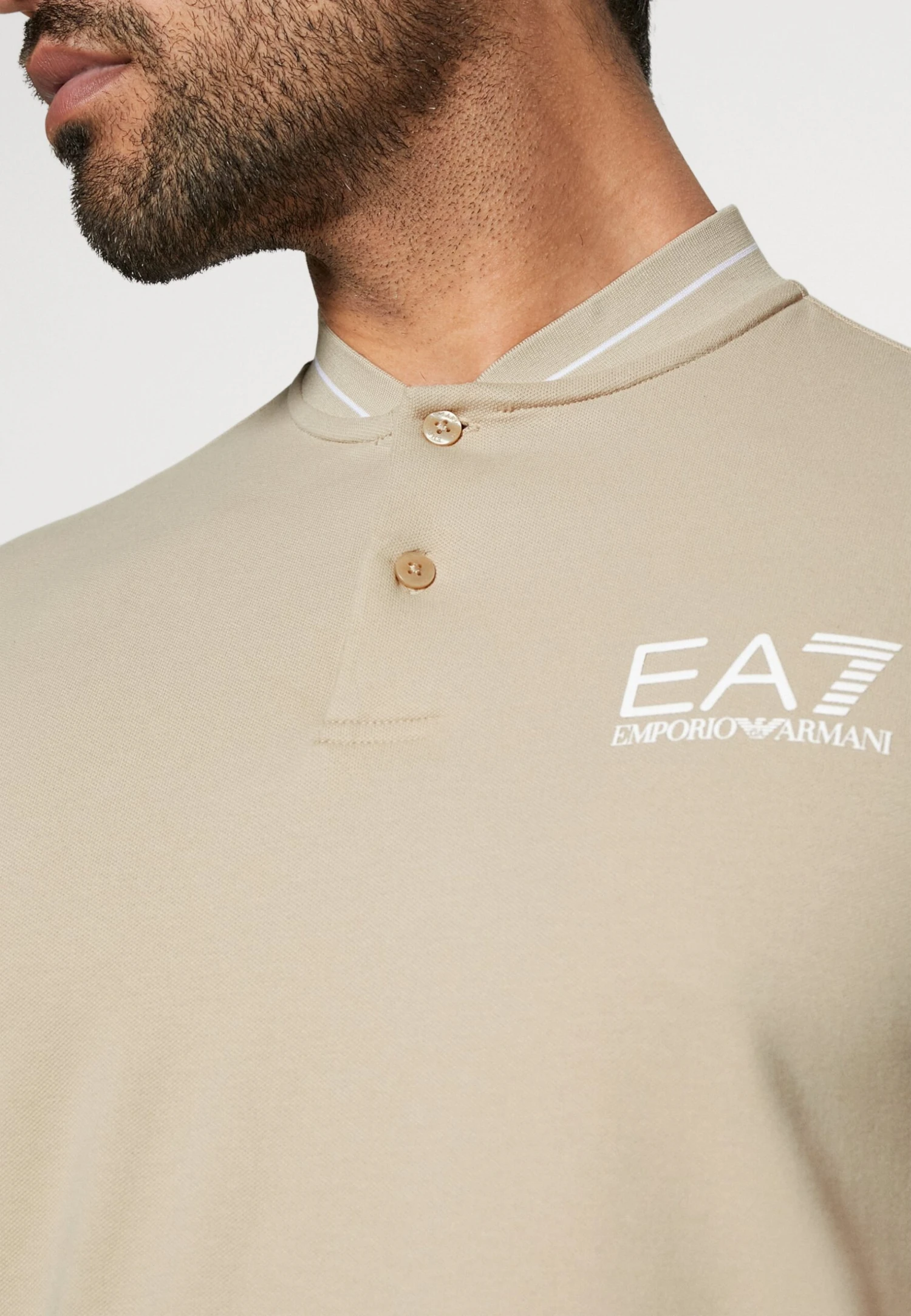 EA7 Emporio Armani Tennis Club Serafino - Polo Shirt - Oxford Tan 7 EA7 Emporio Armani Tennis Club Serafino - Polo Shirt - Oxford Tan - Image 5