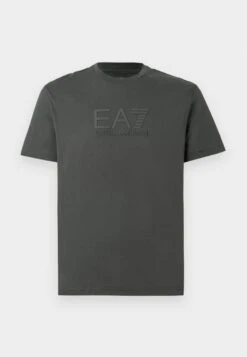 EA7 Emporio Armani Print T-shirt - Black/beige -Total Wear Store 0fd8a9a16ef445f3ba9432ad64bb4ed5